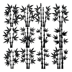 silhouette bamboo set