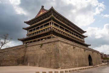The Drum Tower of Xi'an, Shaanxi, China, Asia