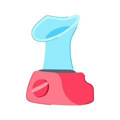 cleansing facial steamer cartoon. relaxation detox, moisture therapy, steam beauty cleansing facial steamer sign. isolated symbol vector illustration