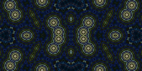 Seamless kaleidoscope pattern. The texture of the woven pattern. Endless pattern