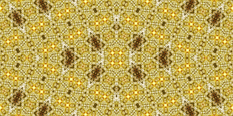 Seamless kaleidoscope pattern. The texture of the woven pattern. Endless pattern