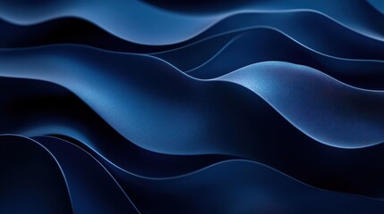 Fototapeta premium The Flowing Blue Waves