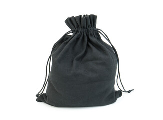 Black sack isolated on white background	