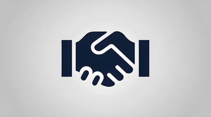 Handshake simble for business partners