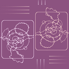 Ornament in pink tones.