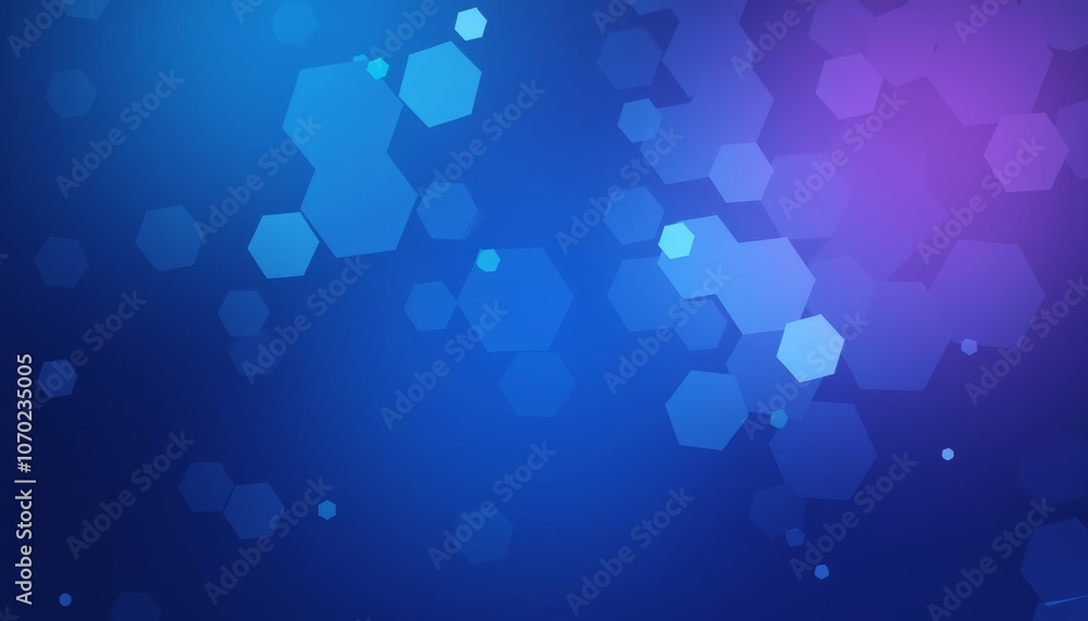 Poster abstract technology background with vibrant hexagonal shapes and gradients for modern digital design