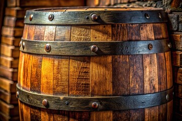 Fototapeta premium A symphony of cracks and grooves, the oak's texture speaks of vintages past.