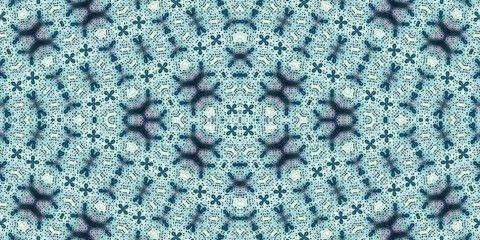 Seamless kaleidoscope pattern. The texture of the woven pattern. Endless pattern