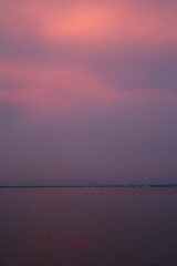 Evening sky over the sea