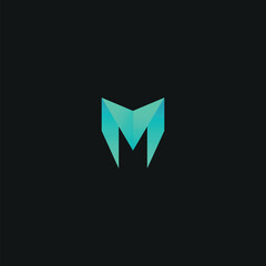 modern letter m logo design vector template