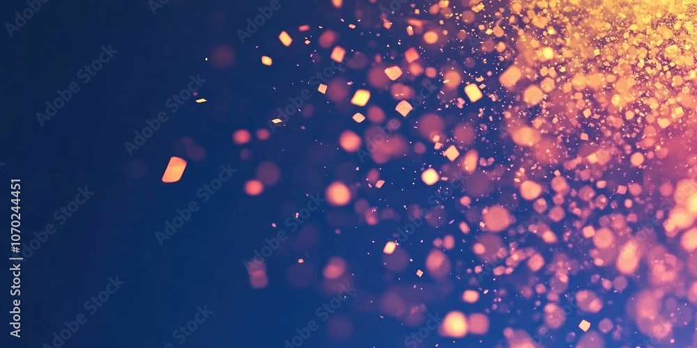 Aufkleber fireworks on new year's and copy space - abstract festive background