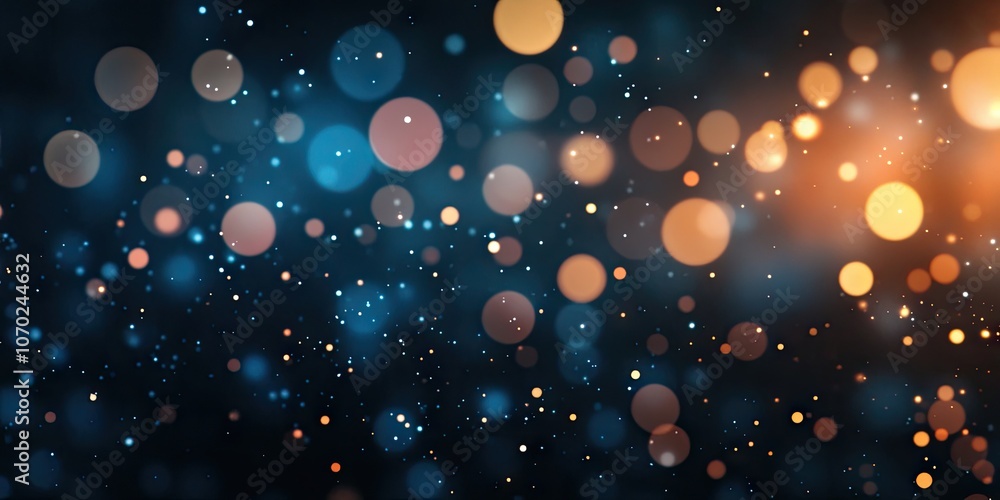 Poster abstract bokeh background texture on a black backdrop.