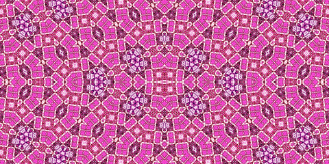 Seamless kaleidoscope pattern. The texture of the woven pattern. Endless pattern