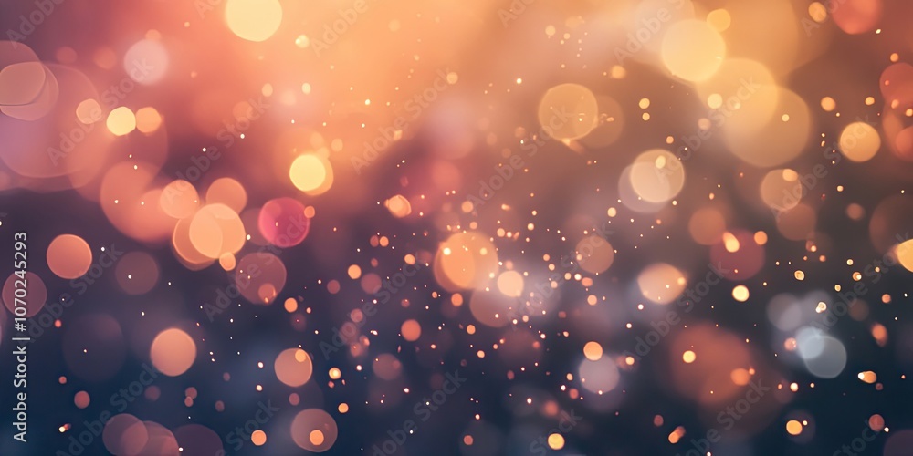 Poster blurred fireworks for new year and copyspace - an abstract holiday background.