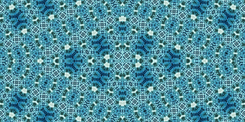 Seamless kaleidoscope pattern. The texture of the woven pattern. Endless pattern