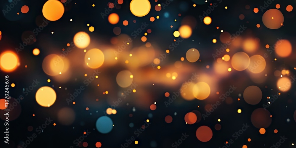 Poster abstract bokeh background texture on a black backdrop.