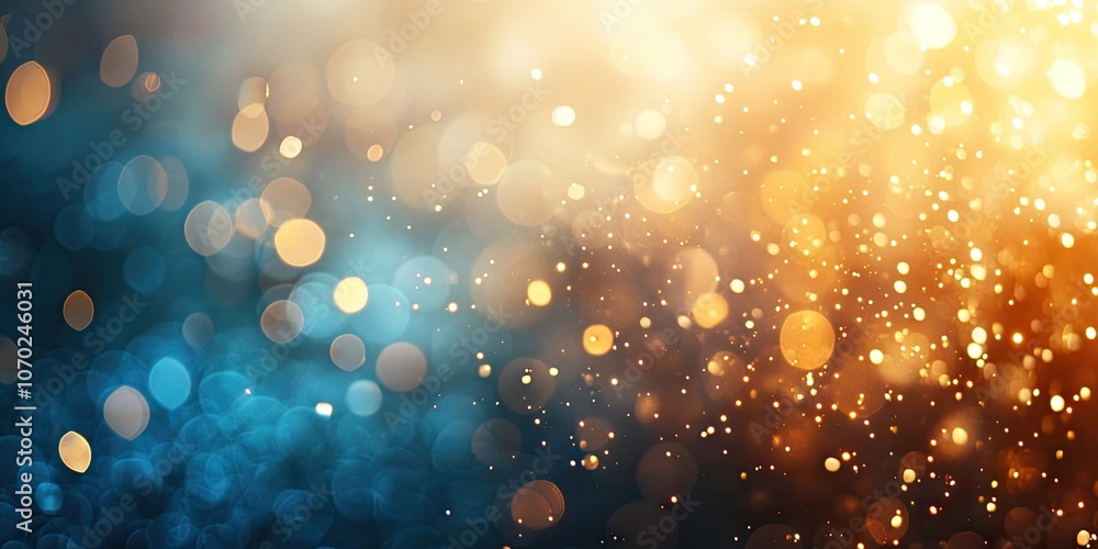 Aufkleber abstract background featuring a beautiful natural blur with free space and golden light elements. id