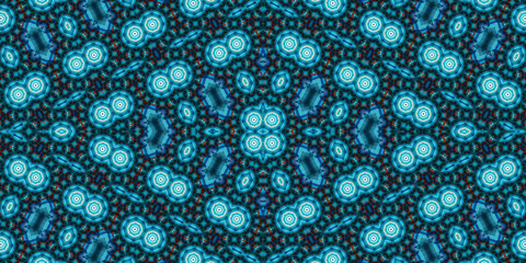 Seamless kaleidoscope pattern. The texture of the woven pattern. Endless pattern