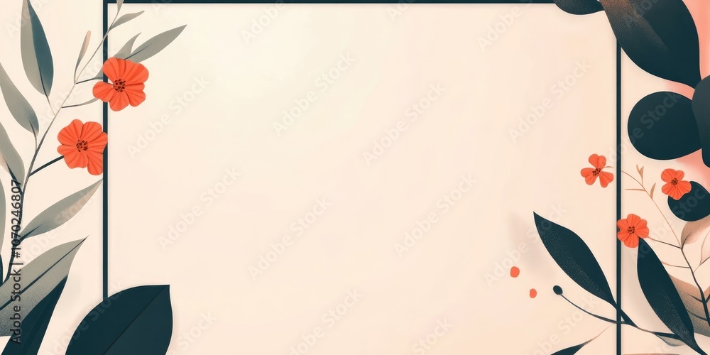 Poster frame copyspace square border rectangle concept