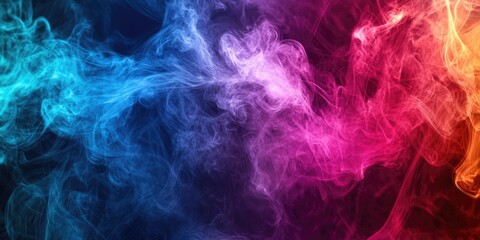 Fototapeta premium Colorful abstract smoke for your creative work.