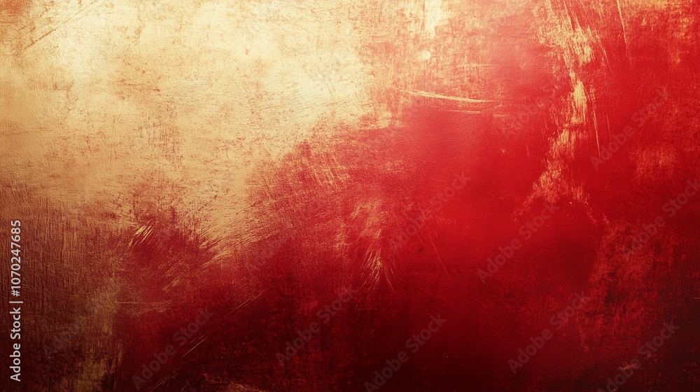 Poster abstract texture featuring a blend of warm tones with rich red and soft beige, perfect for backgroun