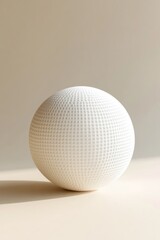White Ceramic Ball with Textured Surface