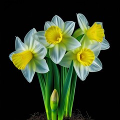 Fototapeta premium Pristine Daffodils