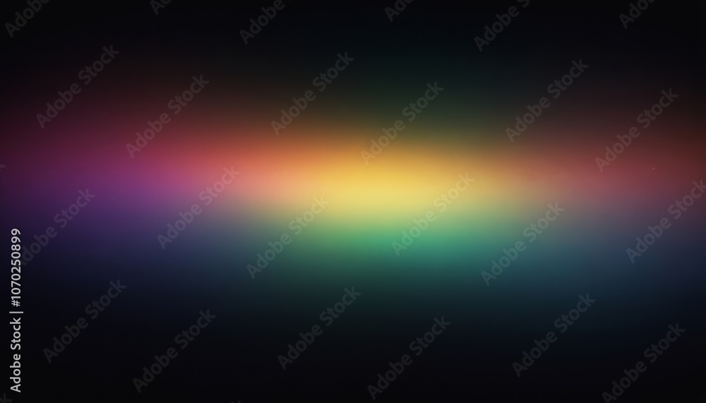 Poster vibrant gradient of colors displayed against a dark background, creating an atmospheric effect