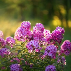 flower Phlox paniculata,pink phlox flowers