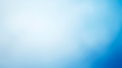 Soft Blurred Sky Background with Gentle Transition from Light Blue to Deep Blue
