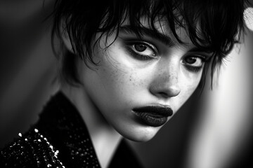 Generative AI image old fashioned retro style movie scene