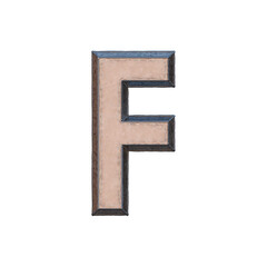 3D Industrial Alphabet - Weld on the Metal