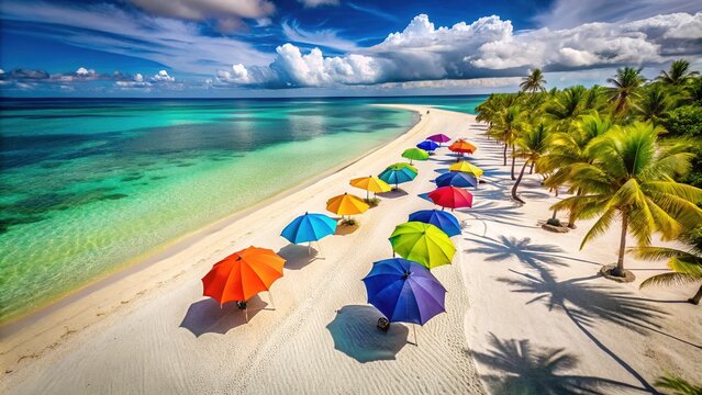 Find your slice of paradise at Umbrella Beach, Bantayan Island, Philippines.