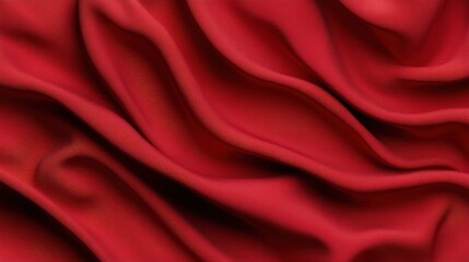 Obraz premium luxurious red fabric draped elegantly over surfaces