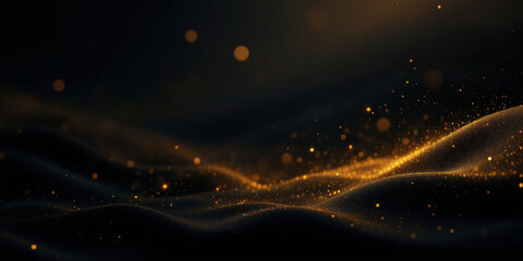 Obraz premium Golden Road The Magical Trail of Cosmic Light