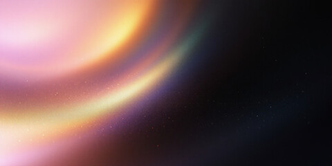 Fototapeta premium Golden Road The Magical Trail of Cosmic Light