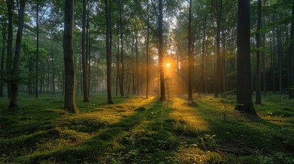 Obraz premium Palatinate Forest, Evening mood, Dahner Felsenland