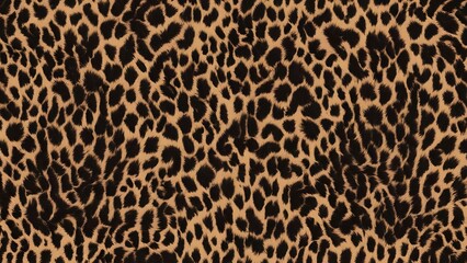 texture leopard dark brown background real fur of a wild cat