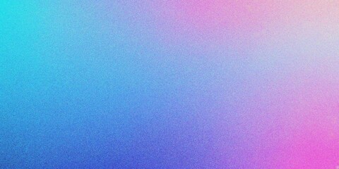 Abstract blue and purple gradient background, grainy noise texture gradient