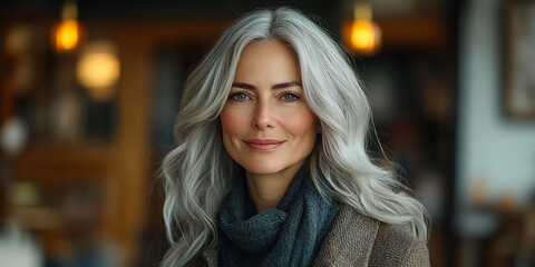 Fototapeta premium portrait of an woman on a studio background