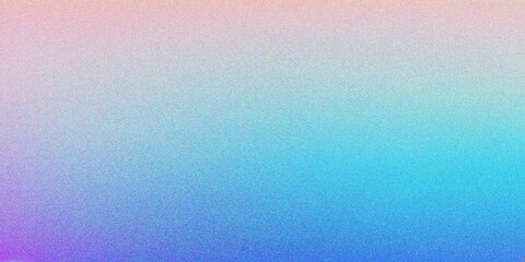 Fototapeta premium Abstract blue and purple gradient background, grainy noise texture gradient