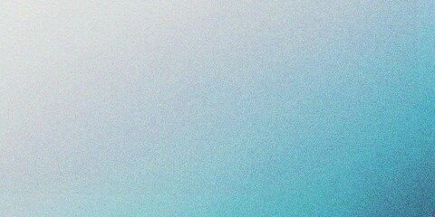Abstract lake blue gradient background, grainy noise texture gradient