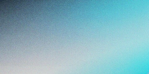 Abstract lake blue gradient background, grainy noise texture gradient