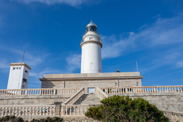 Lighthouse at Cape Formentor in the Coast of North Mallorca, Spain