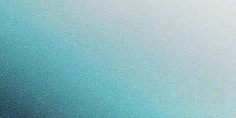 Abstract lake blue gradient background, grainy noise texture gradient