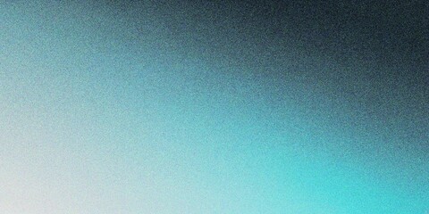 Abstract lake blue gradient background, grainy noise texture gradient
