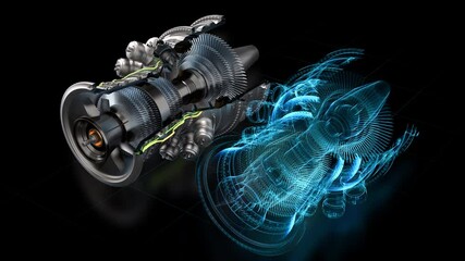 Innovative 3d Turbine Engine Design Blends Physical and Digital Twin. Metallic Structures Merge With Digitalization Elements, Green Energy Solutions and Robust Engineering Methodologies.