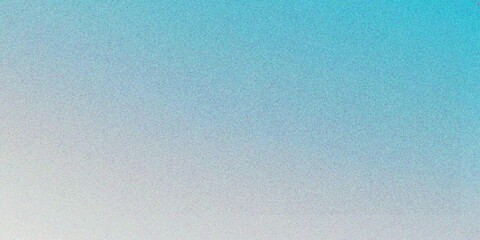 Abstract lake blue gradient background, grainy noise texture gradient