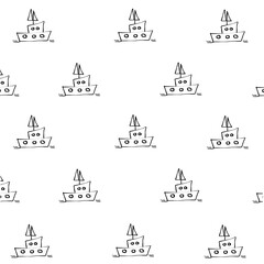 boat seamless background