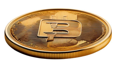Bitcoin gold coin.